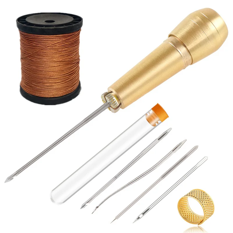 Leatherwork Needles - Skórzany zestaw do szycia DIY skóra