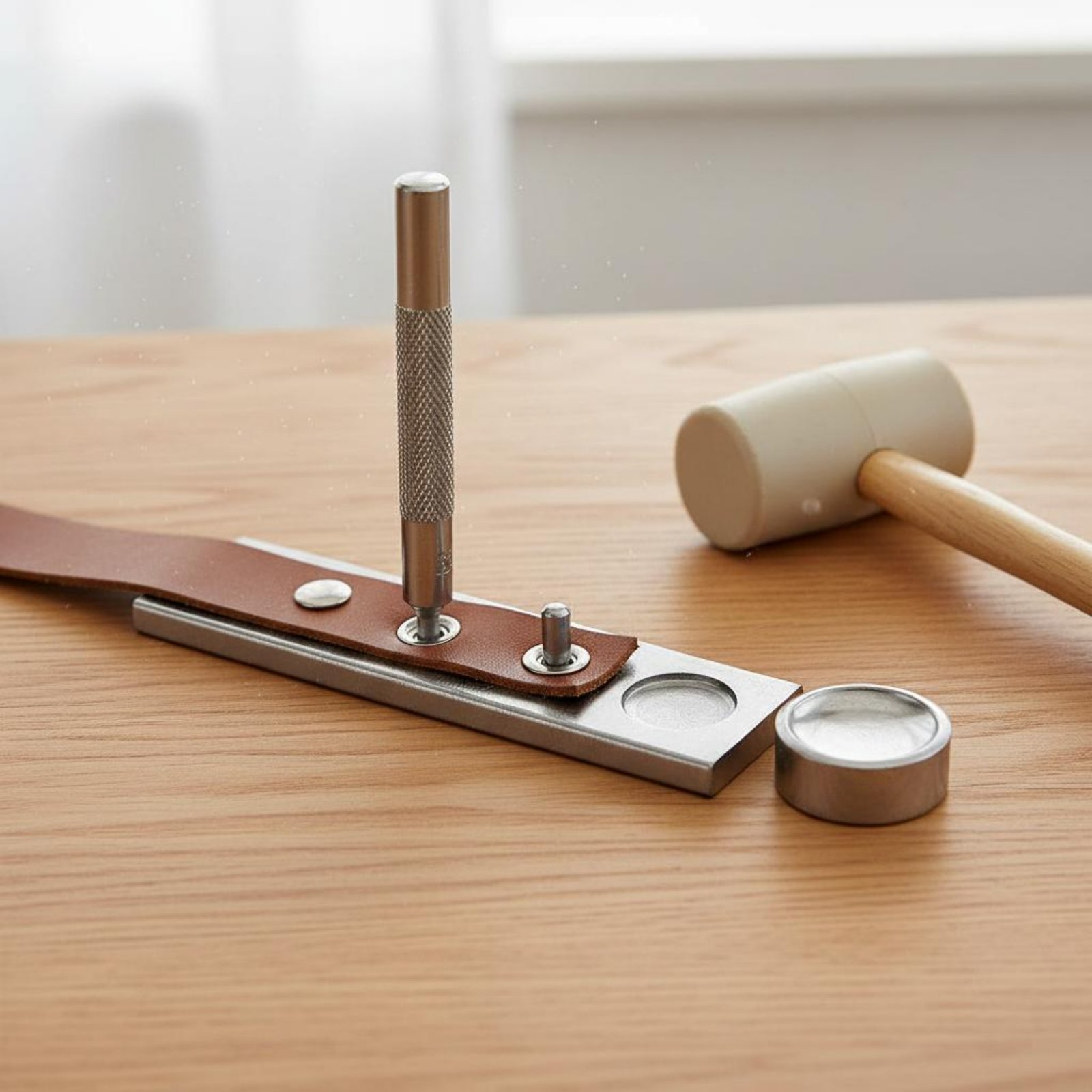 Leatherwork Rivet Setter - 11-częściowy zestaw narzędzi do zatrzasków, różne