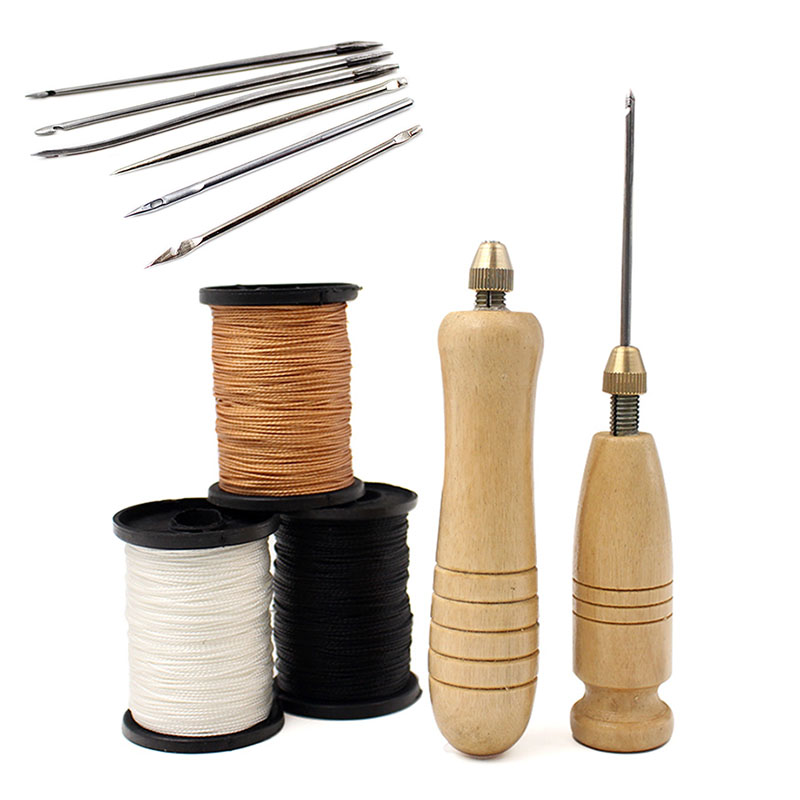 Leatherwork Needles - Zestaw DIY do szycia skóry: szydło