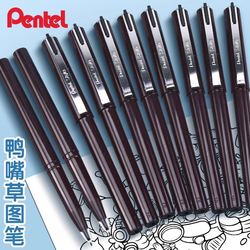 Pentel Pen Sign Pen - Pentel Arts Stylo Sketch Pen Line