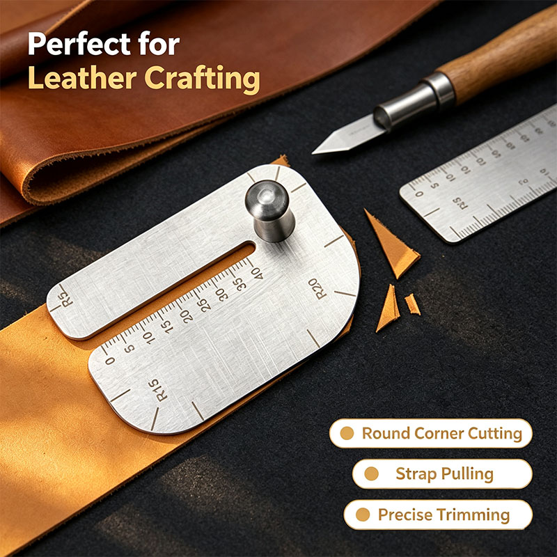 Leatherwork Manual - 1 szt. Skórzana deska trakcyjna do
