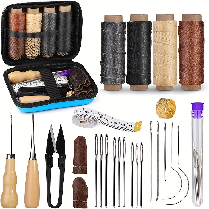 Leatherwork Needles - Zestaw do szycia skóry, zestaw do