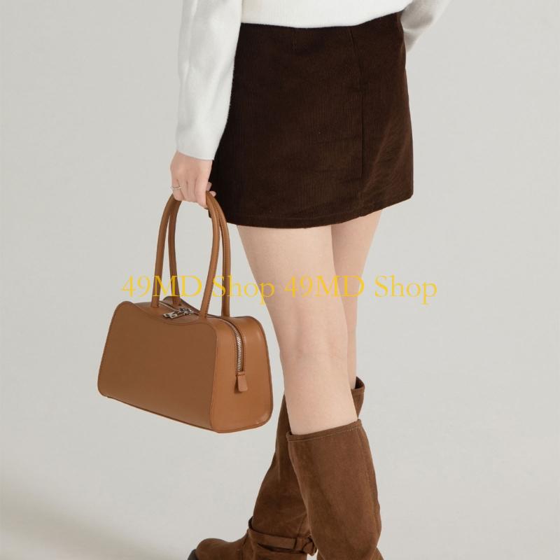 Leather Work Duffle Bag - 49MD Torba na ramię dla kobiet