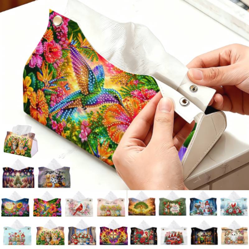 Leather Work In Art - DIY Diamentowa Mozaika - Pojemnik na