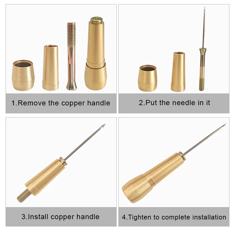 Skórzany zestaw do szycia DIY  – Leatherwork Needles recenzja i cena