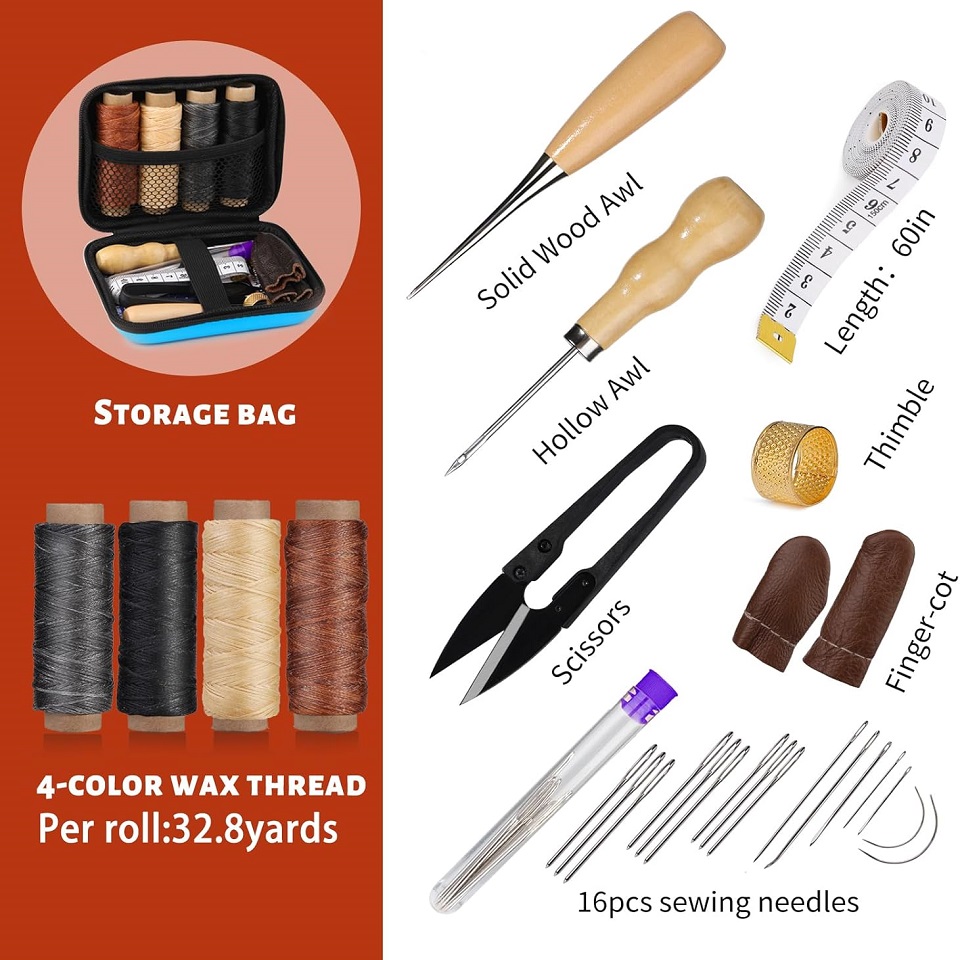 BUDDUR zestaw narzędzi do szyc – Leatherwork Needles recenzja i cena