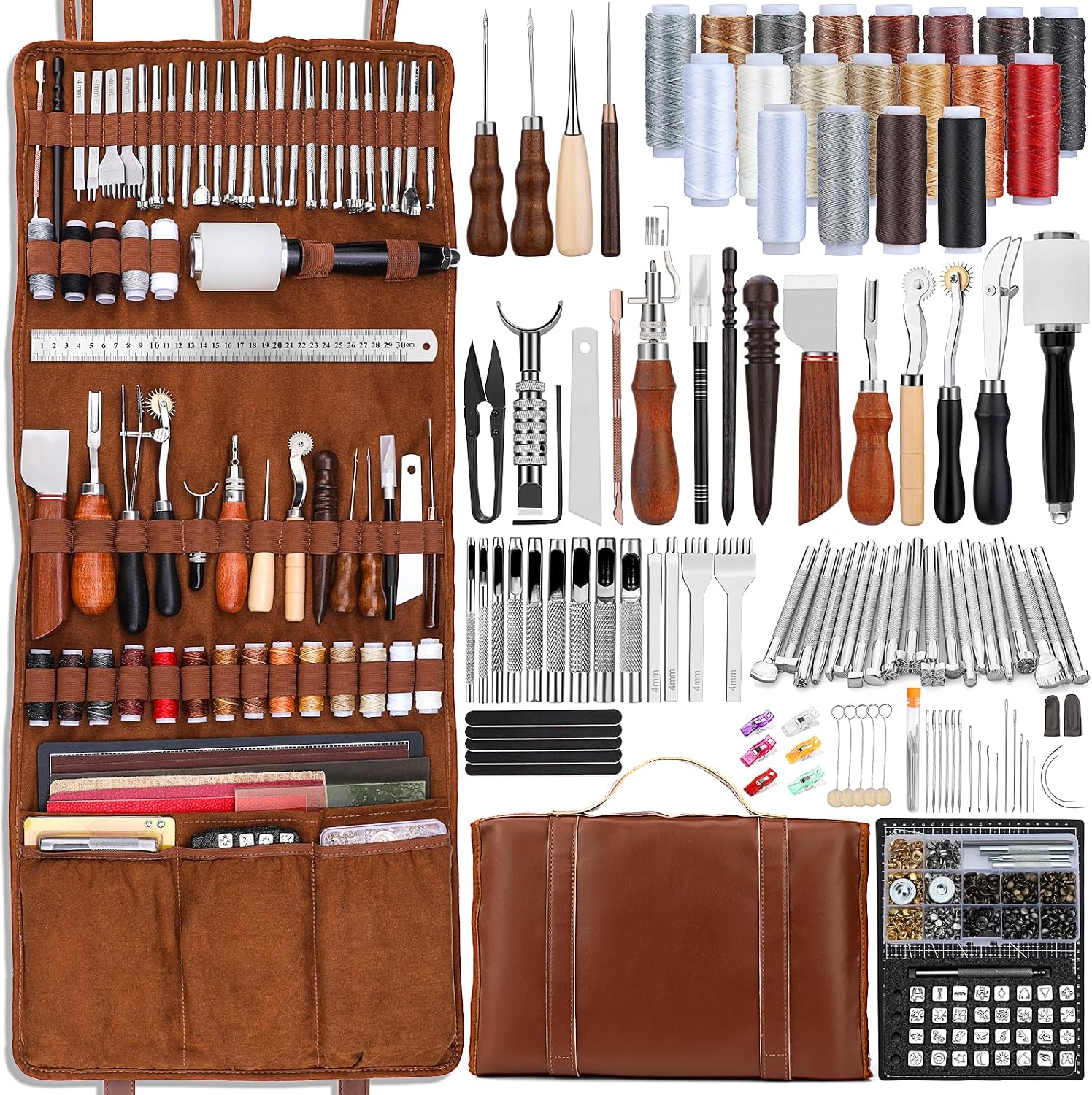 Zestaw narzędzi do obróbki skó – Leather Work Leather recenzja i cena