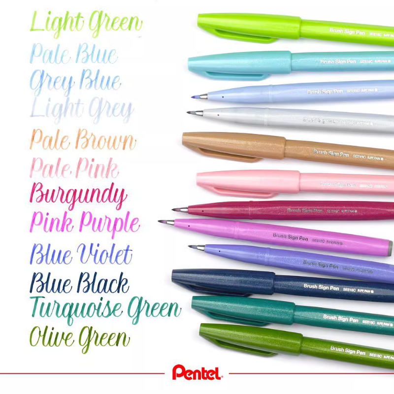 1PC Pentel Fude Brush Touch Si – Pentel Pen Sign Pen recenzja i cena