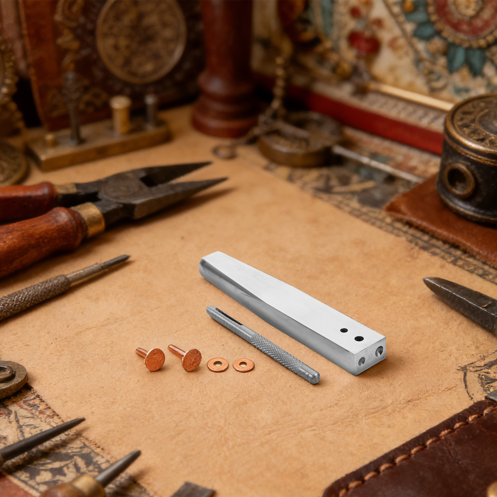 Zestaw narzędzi do nitowania z – Leatherwork Rivet Setter recenzja i cena
