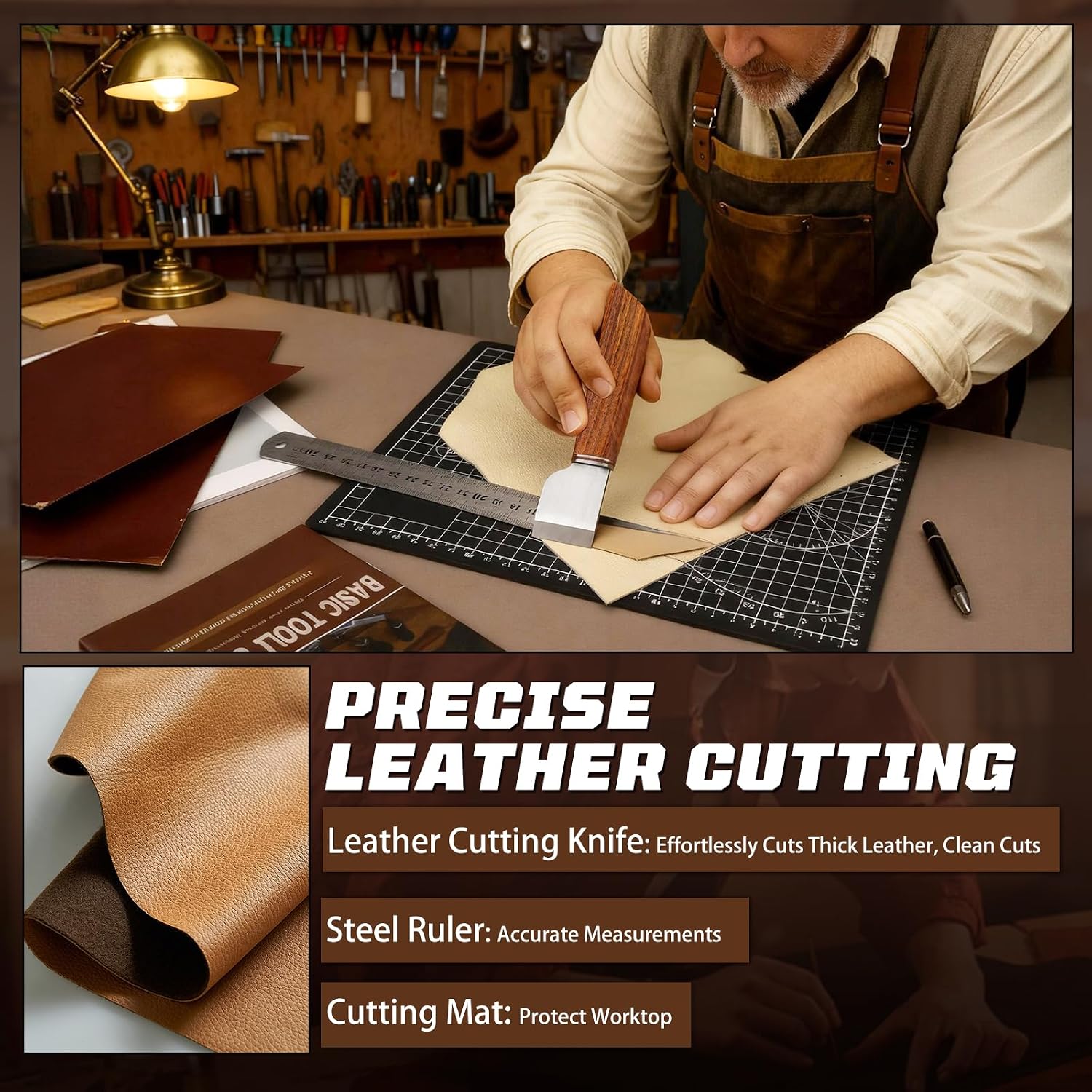 Zestaw do obróbki skóry, narzę – Leather Work Leather recenzja i cena